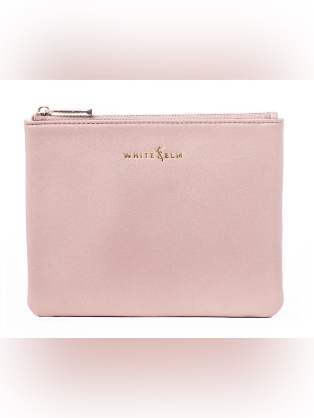 NWT White Elm Dusty Rose Maia Cosmetic Case Pink Pouch
